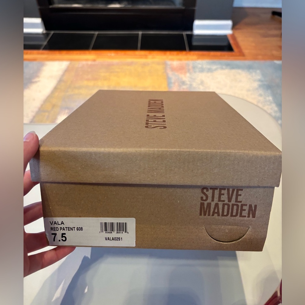Steve Madden Red Patent Vala Shoes 7.5 - Picture 2 of 10